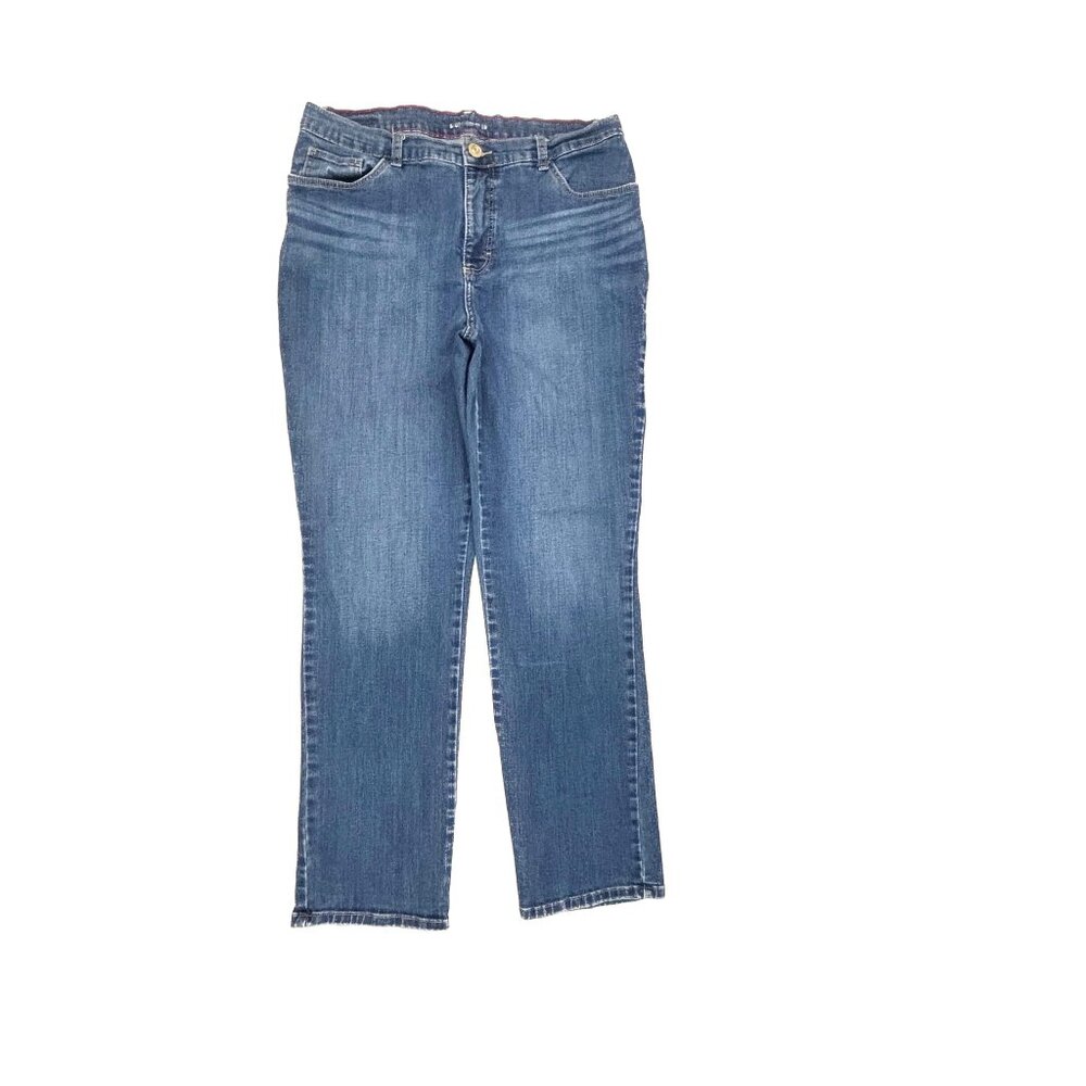 Lee Classic Fit Straight leg Women's size 14 Dark Wash Blue Denim jeans